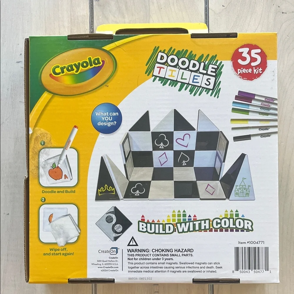 Crayola Doodle Tiles Magnetic Building Set